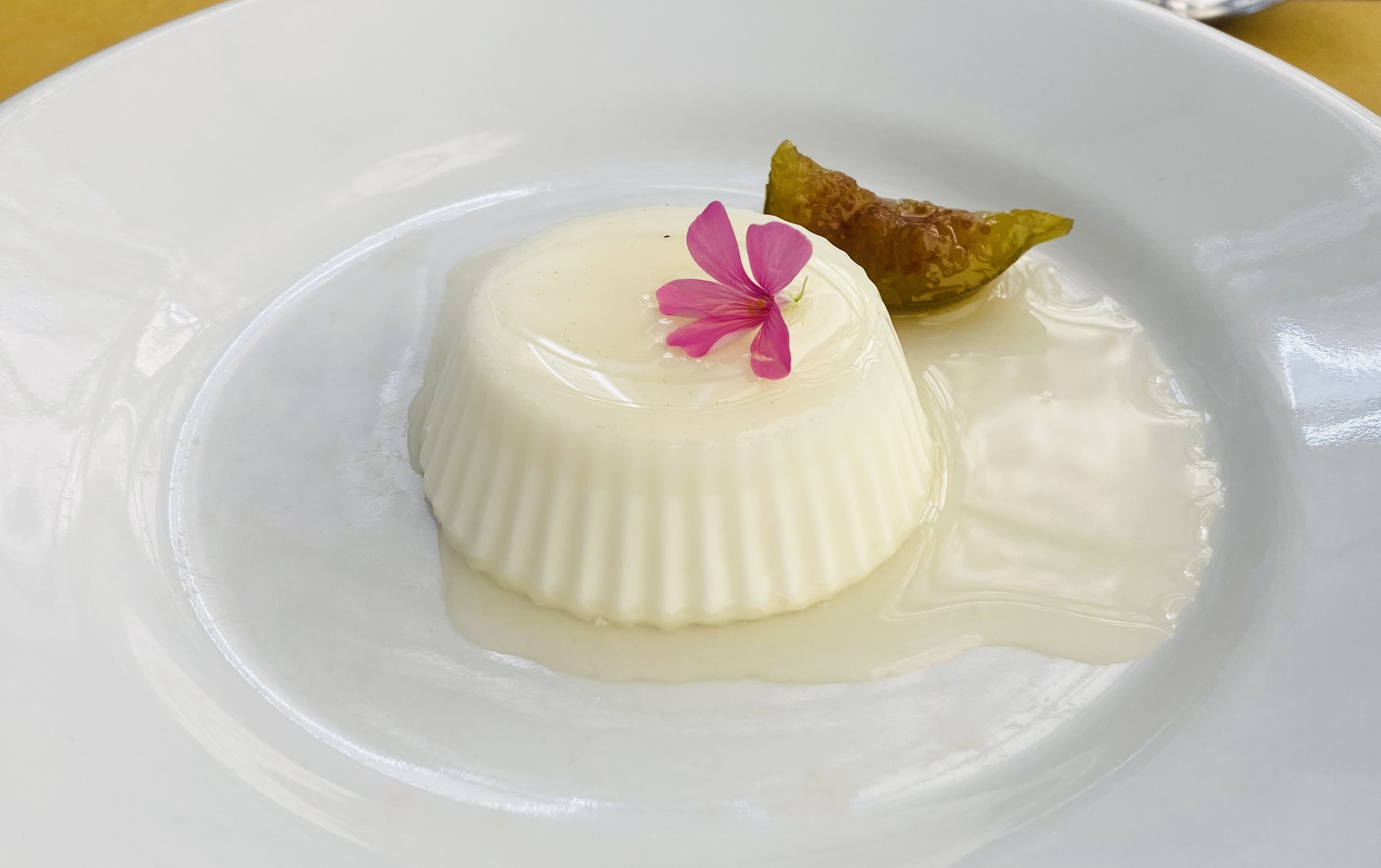 Fig Leaf Panna Cotta